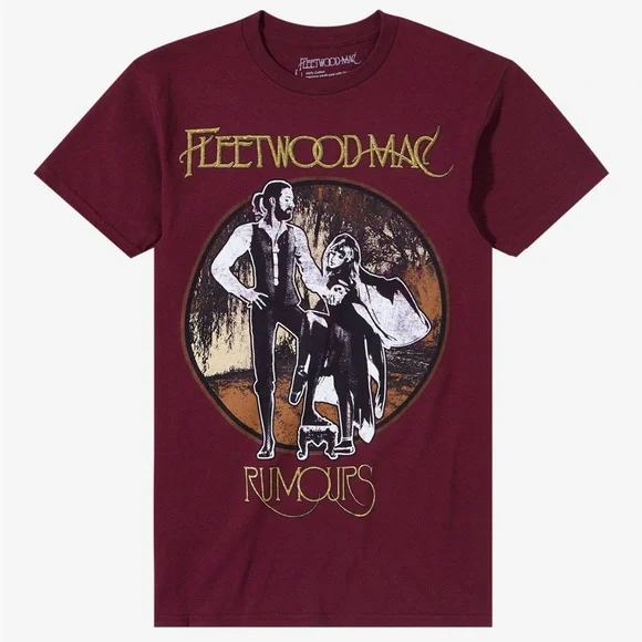 NWT Fleetwood Mac Rumours Glitter T-Shirt size small π Hot Topic - Picture 1 of 7